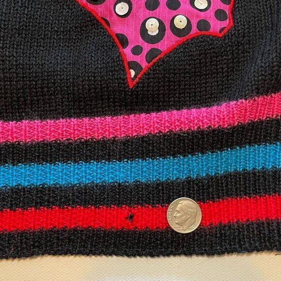 Diane Freis VINTAGE 80's Bright Knit Sweater Small - Picture 10 of 10
